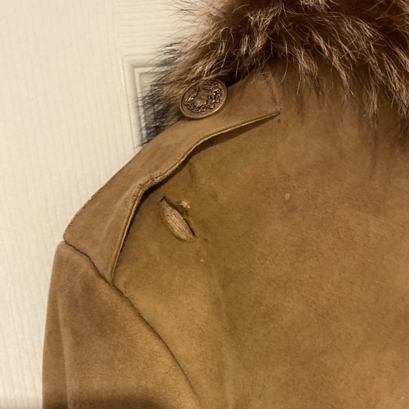 Fur suede coat - Picture 5 of 7